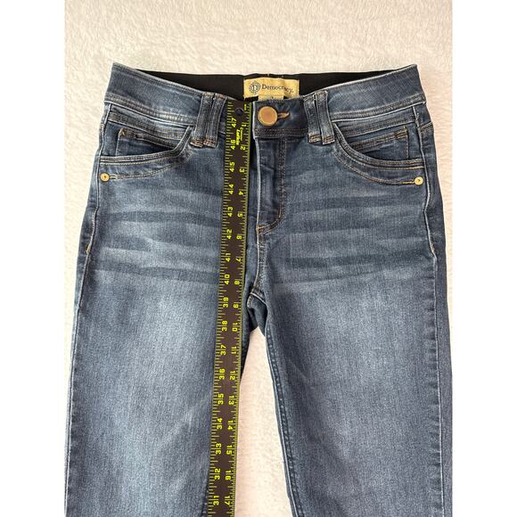 Democracy Ab Technology Skinny Jeans Womens Size 2 Dark Wash Stretch - Picture 5 of 8